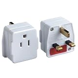 Review Design Go  / US/USA/CANADA (2/3-Pin) to UK (3-Pin) Mains Power Visitor Adaptor Converter...