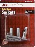 SHEPHERD HARDWARE 51222 FURNITURE SOCKET CASTER 1.5''