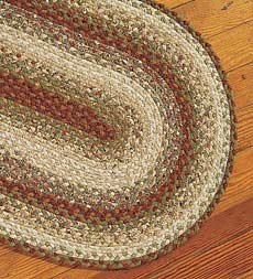 2' 5 x 6' Oval Cotton Braided Runner