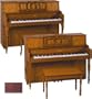 43" Italian Prov. Leg Console Piano (Walnut Satin)