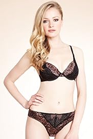 Autograph Animal Print Embroidered Padded Bra