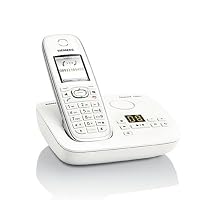 Siemens Gigaset C595 Schnurlostelefon (Anrufbeantworter, Farb-Display, Komfort-Freisprechen) wei&szlig;
