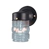 Westinghouse #66885 Black Jelly Jar Fixture
