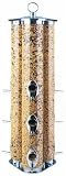 Bird Feeder - Tripple Tube Deluxe (silver) (21.25 tall)