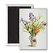 Irises and Lilies in a Dutch Jug (w/c) by.. - 3x2 inch Fridge Magnet - large magnetic button - Magnet