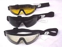 3 Skydiving Goggles Clear Smoked and Yellow New