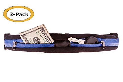 Fanny Pack Money Belt Travel running for Men and Women with Zippers