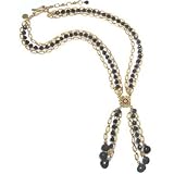 Garnet Drop Y Necklace by Elizabeth Showers, 15