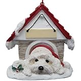 Havanese Ornament A Great Gift For Havanese Owners Hand Painted and Easily Personalized "Doghouse Ornament" With Magnetic Back