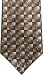 Extra long brown squares silk neckties for men