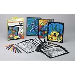 (Sea Life Stained Glass Coloring Kit [With 24 Vellum Style Sheets and Instruction SheetWith 8 Markers]) By Dover Publications Inc (Author) other on (06 , 2007)