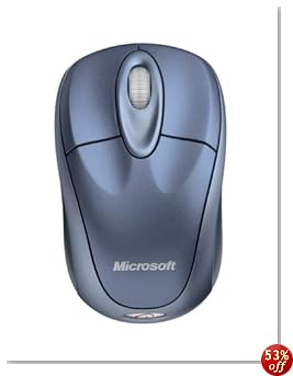 Microsoft Wireless Notebook Optical Mouse 3000- Winter Blue