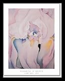 O'Keefe Georgia Art Gold Wood-Mounted Poster Print - 22 X 28