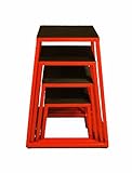j/fit Plyo Box (Set of 4), Black/Red