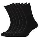 Mens Big Foot XL Plain Cotton Rich Sports & Leisure Socks (Pack of 6)