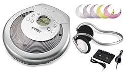 COBY CX-CD646 Super Slim CD Player with 60-SECOND Asp and Car Kit