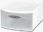 Sterilite #17068004 29QT White CLRView Drawer