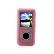 yooZoo SanDisk Sansa e250 e260 e270 e280 Premium Silicone Skin Kit with Belt Clip, Sports Armband, LCD Screen Protector, Lanyard - Sunset Pink