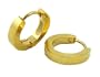Stainless Steel Gold Plated Ear Huggie Hoop Earrings
