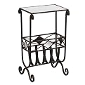 Diamond-Mirror Magazine Rack