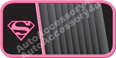 Supergirl Shield Design 10 CD Visor Organizer