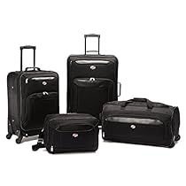 American Tourister Brookfield 4 Piece Set, Black, One Size
