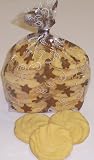 Gourmet Food : Scott's Cakes 1 lb. White Sugar Shortbread Cookies in a Gingerbread Man Bag