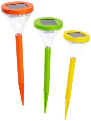 Stellar Funlight Solarleuchten 34 cm gr&uuml;n-orange-gelb (je 2 St&uuml;ck) als 6er-Set 1066