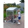 Lucky Dog 4-by-4-by-6 Foot CL64410 Hi-Rise Chain-Link Deck/Patio Kennel