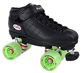 Riedell R3 Venom Speed Roller Skates - Black - Size 6