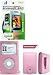 Pink Leather Case for Apple Ipod Video Mp3 Player (30 Gb) + Ipod Video Clear Screen-protector Protective-film