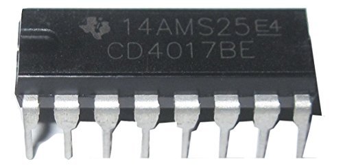 10 Pieces CD4017 CD4017BE CMOS Decade Counter with 10 Decoded Outputs DIP16