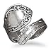 Floral Spoon Ring - Adjustable Size