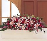 Teleflora's Amethyst and Ruby Casket Spray