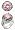 Rhodium Plated Sterling Silver 12mm Round Bright Pink Faceted CZ Cubic Zirconia Ring Size 9(Size 9)
