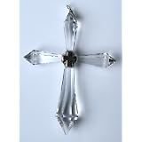 Hanging Crystal Cross Ornament Made with Swarovski Crystal