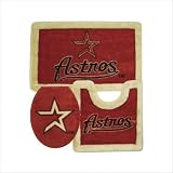 Houston Astros 3 Piece Bath Rug Set