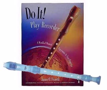Recorder Pack: Yamaha Blue Soprano Recorder with Do It! Play Recorder! Book