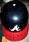 Greg Maddux Atlanta Braves Signed Full Size Batting Helmet W/coa - Autographed MLB Helmets and Hats