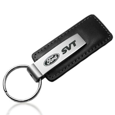 Cheap Ford SVT Black Leather Key Chain