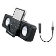 eForCity Dock Station Speaker + Black 3.5mm Audio Adapter For Apple iPhone 4Gb \ 8GB \ 16 GB 1Gen
