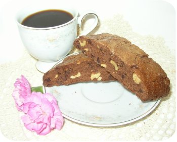 8 pieces Unfrosted CHOCOLATE BROWNIE Biscotti by Peggy