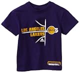 NBA Boys Los Angeles Lakers Short Sleeve Tee "Origin Of Symmetry" - R6A36P-L (Purple, 5/6)