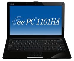ASUS Eee PC 1101HA-MU1X-BK 11.6-Inch Black Netbook - 11 Hour Battery Life