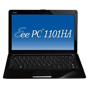 ASUS Eee PC 1101HA-MU1X-BK 11.6-Inch Black Netbook - 11 Hour Battery Life