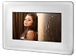 Odys Slim TV Riva digitaler Bilderrahmen mit DVB-T Funktion (17,5 cm (7 Zoll) Display, DVB-T, MP3/Video, Kartenslots, USB 2.0) wei�