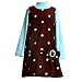 Little Girls Clothes BROWN TURQUOISE DOT Dress 2Pc Outfit BONNIE JEAN Girl 4-6X