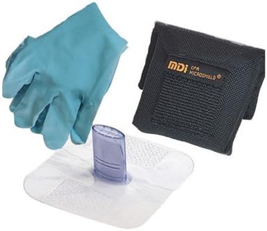 MDI?Microshield?Microholster?CPR Rescue Breather (Includes (1) Pair Nitrile Gloves And Nylon Belt Holster) by Medical Devices Inc
