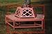 Outdoor Living : Achla OFB-13R Chippendale Tree Bench - Dusty Rose-One Bench