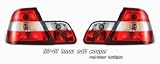 99 00-01 BMW E46 2DR COUPE 3-SERIES 323/328/330 RED/CLEAR TAIL LIGHTS TAIL LAMP